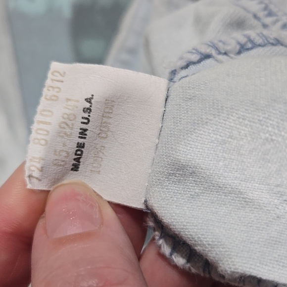 Vintage OshKosh B'Gosh Light Denim Overall Bubble Sz 3/6 Mo Made In USA - Picture 7 of 7